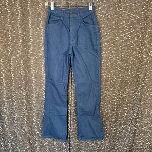 Vintage 60s/70s Lady Lee Stretch Riders Blue Denim‎ Jeans Talon Zip Retro Womens